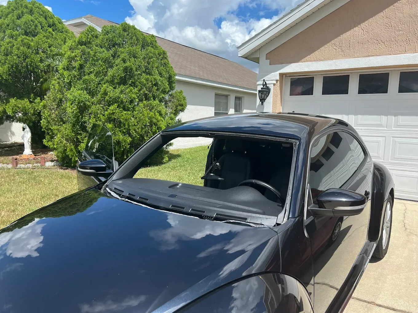 Completed windshield replacement